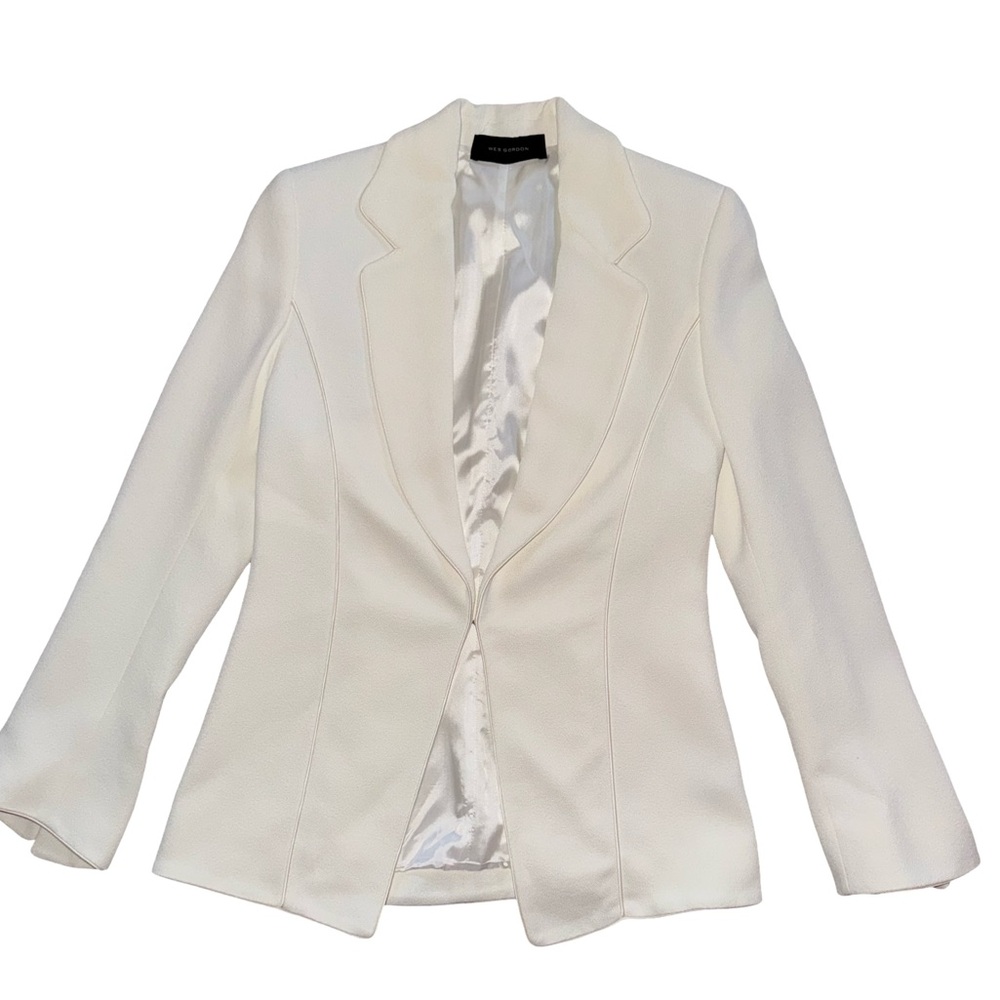 Wes Gordon white blazer